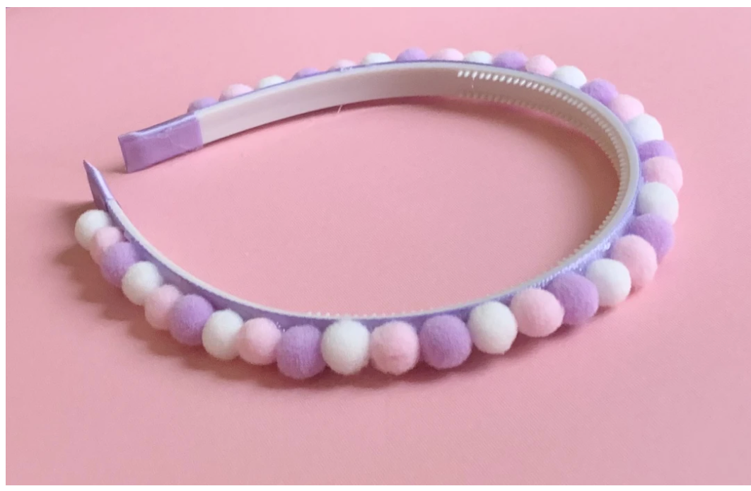 Headband Pom Poms