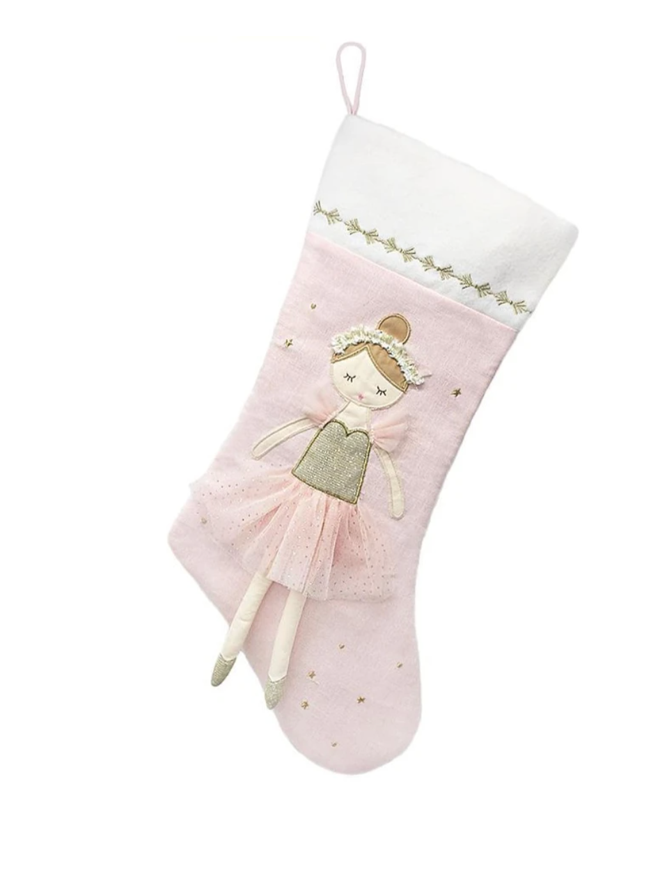 Sugar Plum Ballerina Christmas Stocking