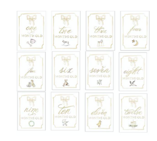 Month by Month Baby Cards Platinum