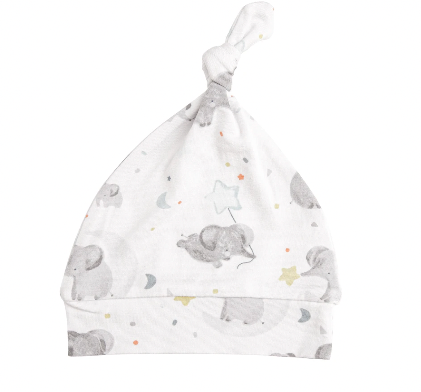 Elephants Knotted Hat Grey/Blue