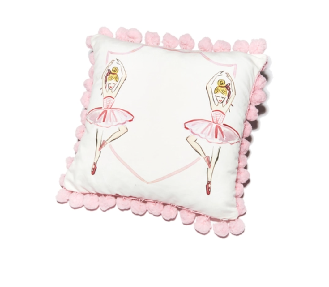 Ballerina Pom Pom Pillow Blonde