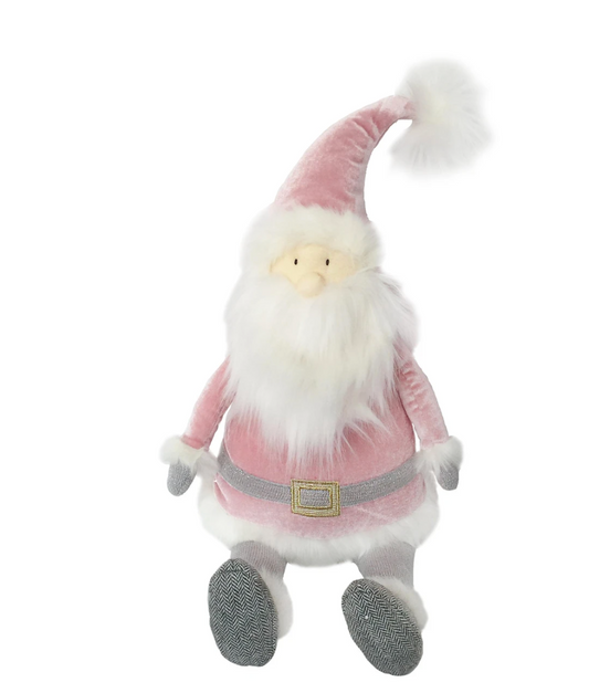 Dusty Rose Santa Shelf Sitter