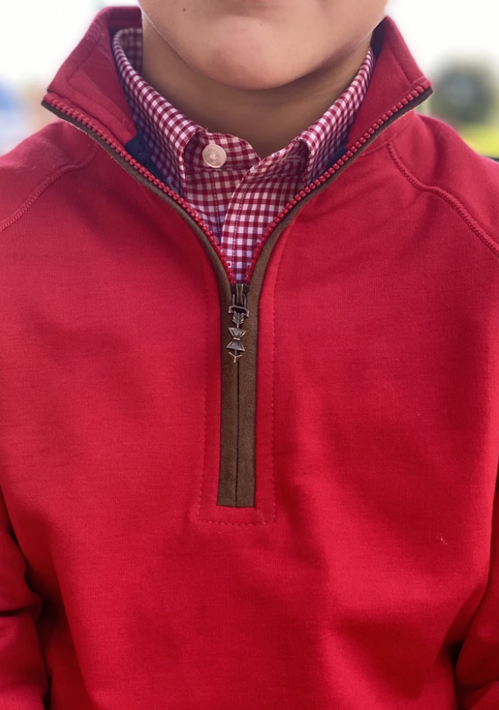 Habersham Half Zip Rutledge Red