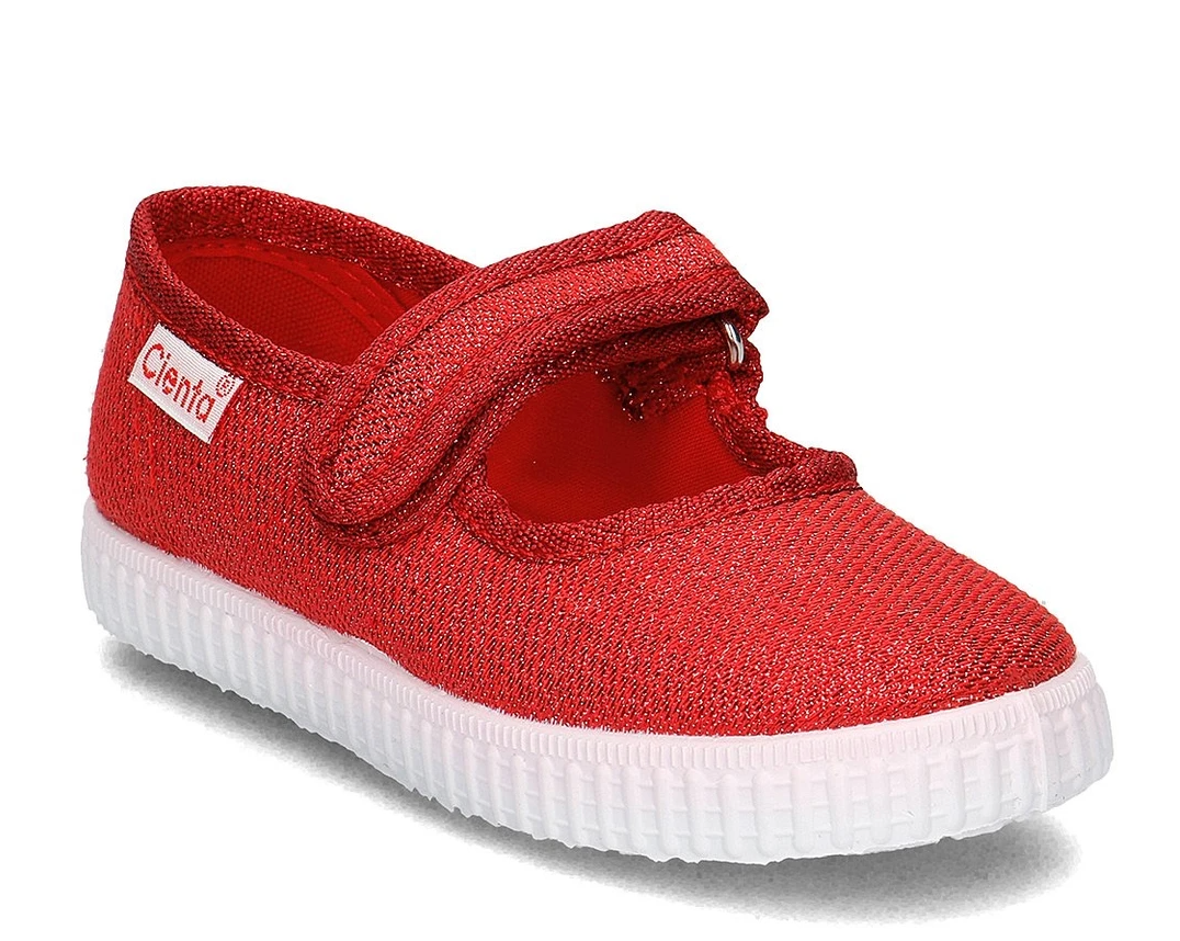 Mary Jane Red Sparkle