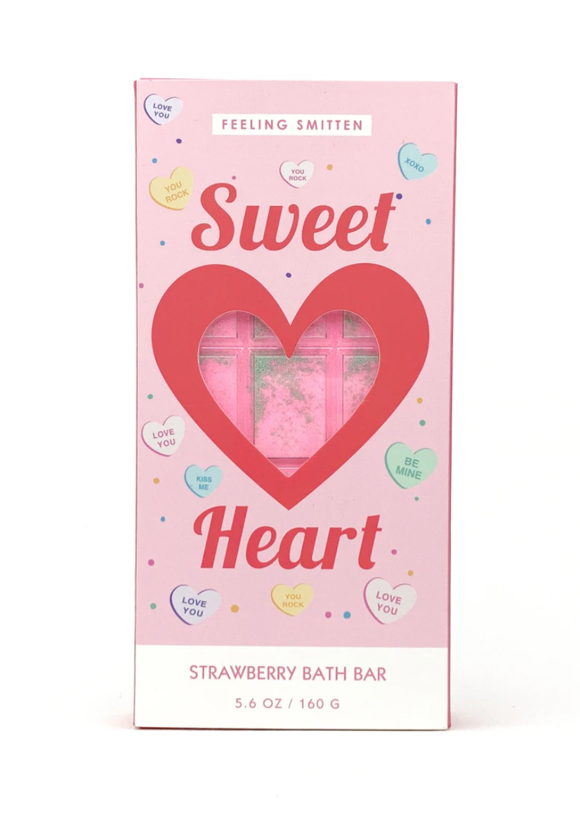 Valentine's Day Sweet Heart Rainbow Bath Bar