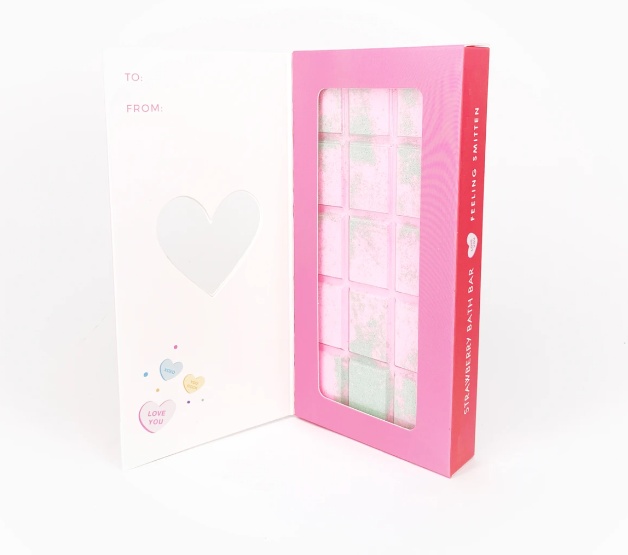 Valentine's Day Sweet Heart Rainbow Bath Bar