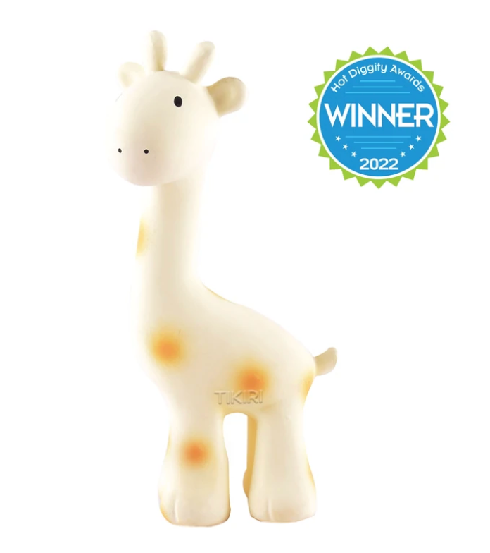 Giraffe Natural Rubber Rattle