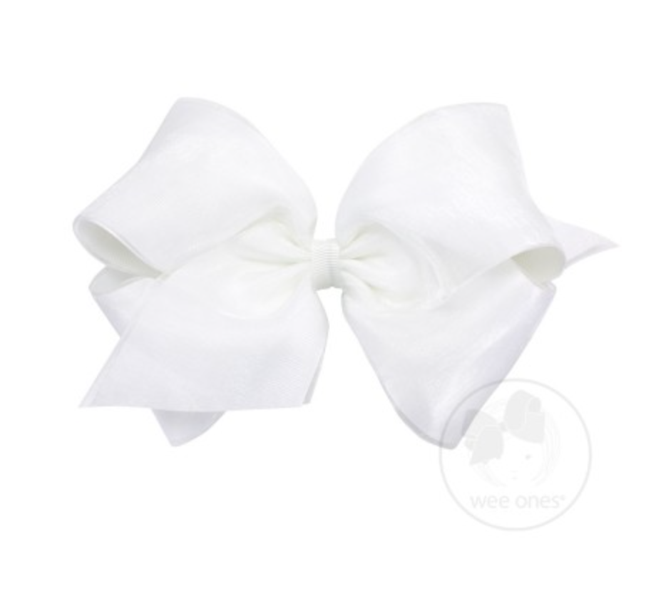 Organza Overlay Bow Medium