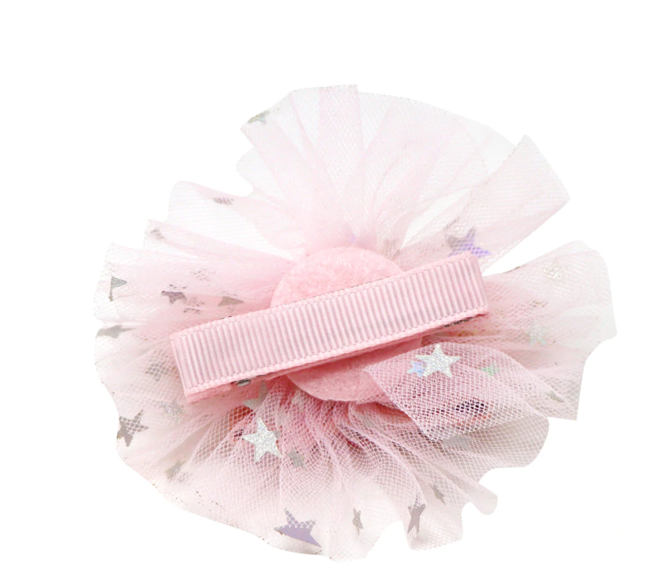 Bella Bunny Pale Pink Sequin Ears With Tulle Hairclips