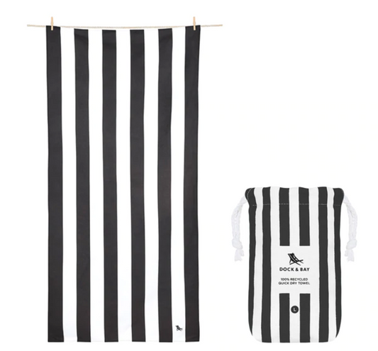 Extra Large Beach Towel Kamari Charcoal