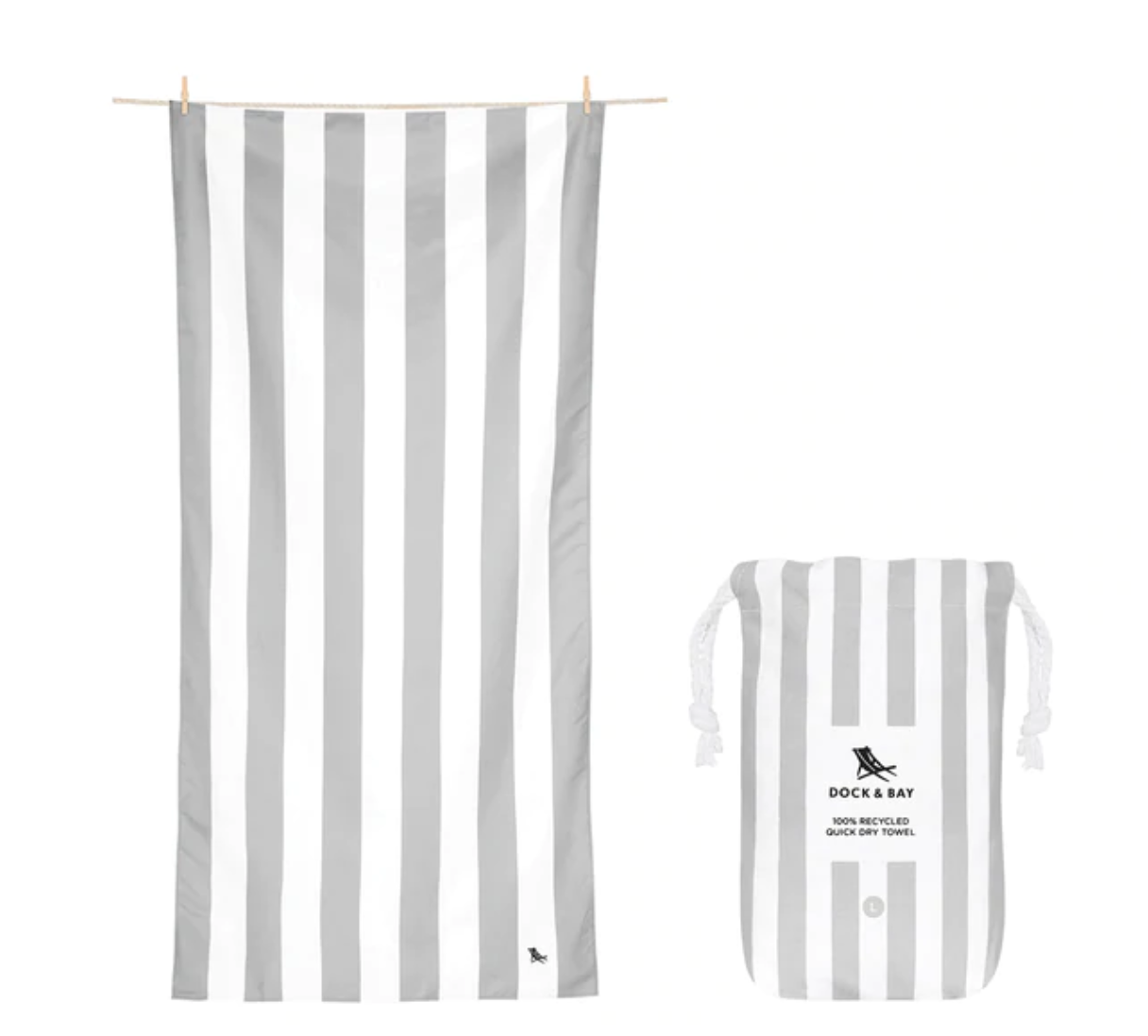 Kids Beach Towel Goa Grey