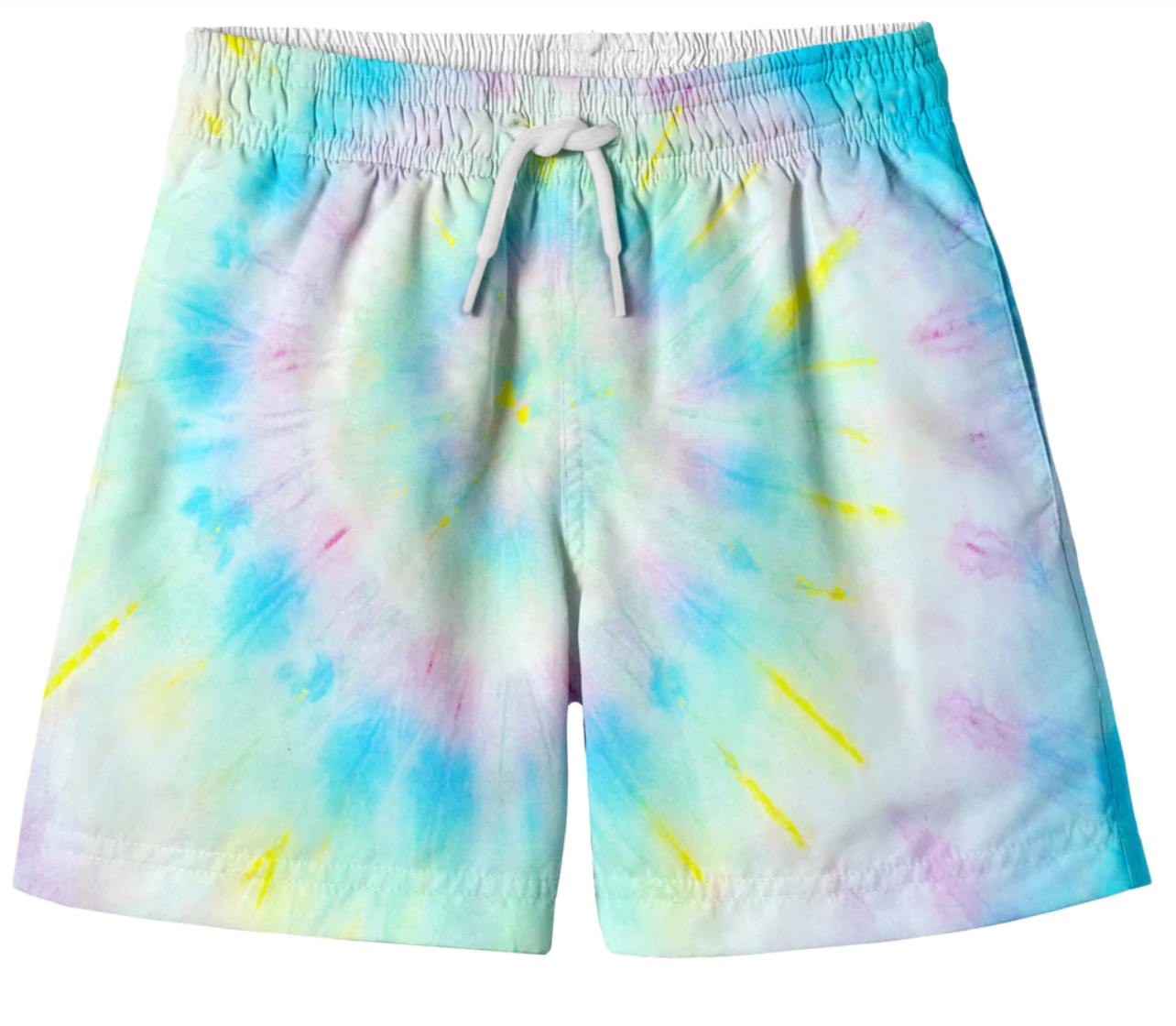Yellow Purple Tie Dye Shorts