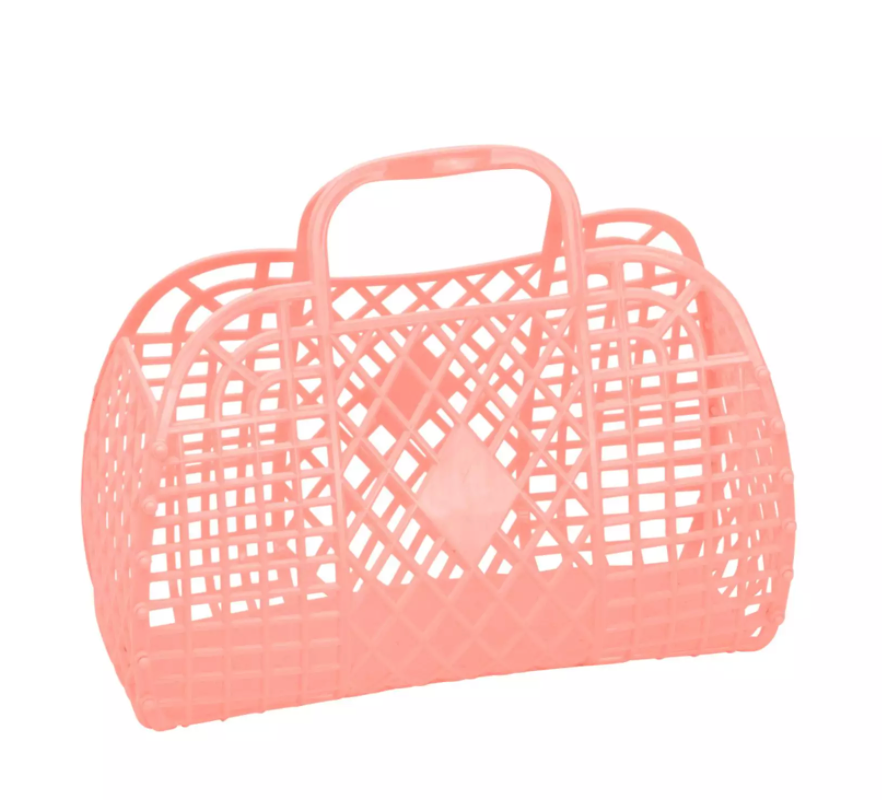 Retro Basket Small Peach