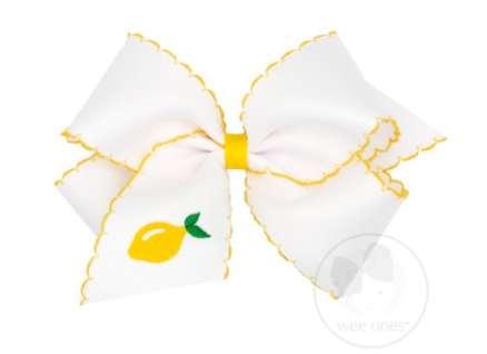 Fruit Bow Embroidered Moonstitch Medium