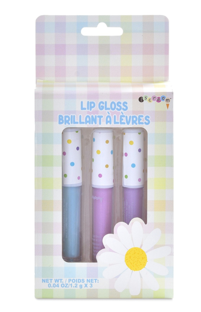 Daisy Gingham Lip Gloss Trio