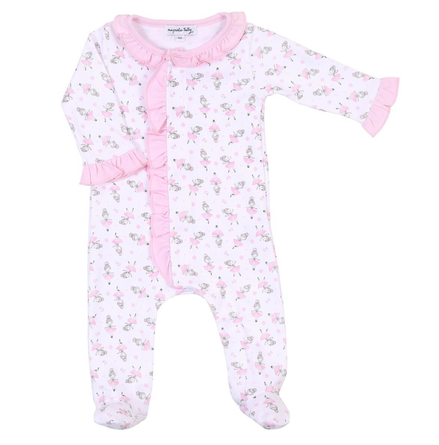 Prima Ballerina Printed Ruffle Footie
