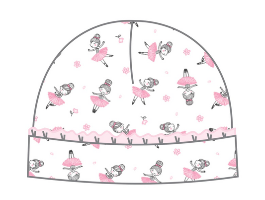 Prima Ballerina Printed Ruffle Hat