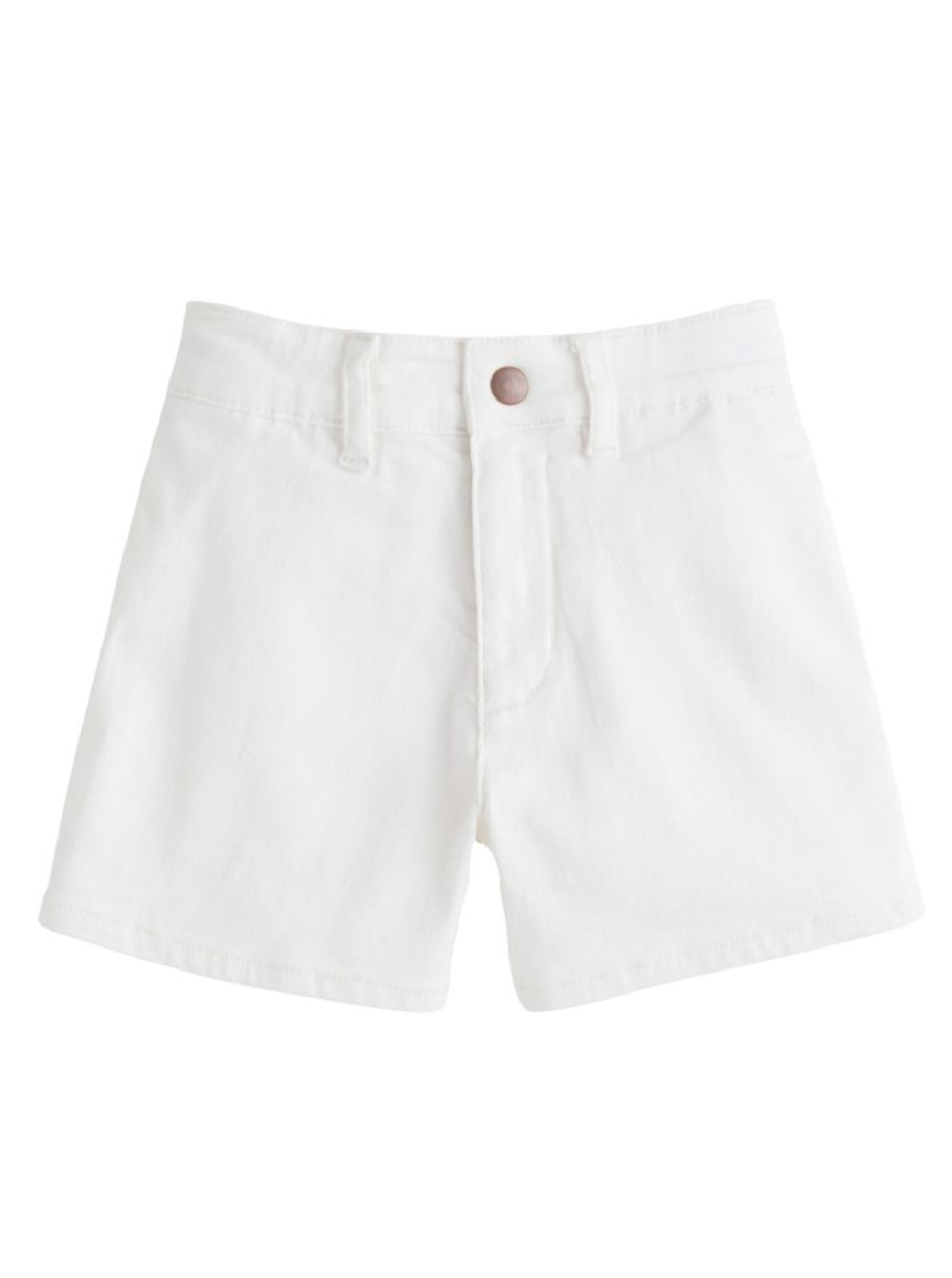 Denim Shorts Ivory Denim
