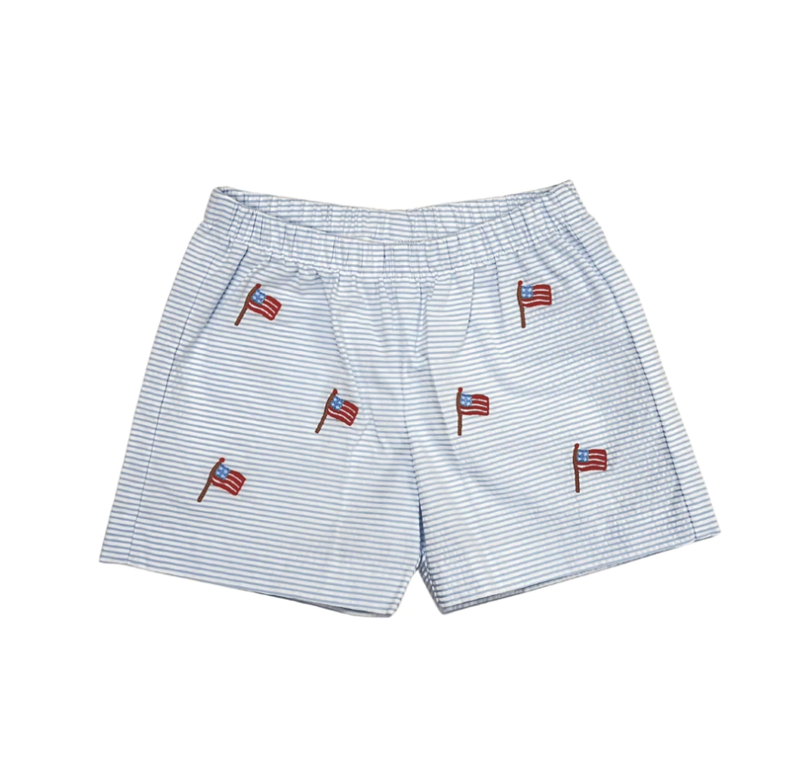 Embroidered Flag Short