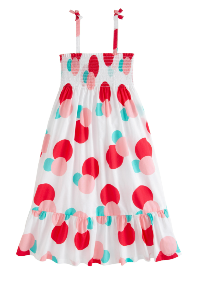 Lucy Dress Pink Dot
