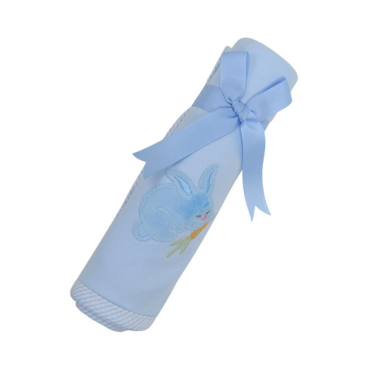 Blue Bunny Receiving Blanket