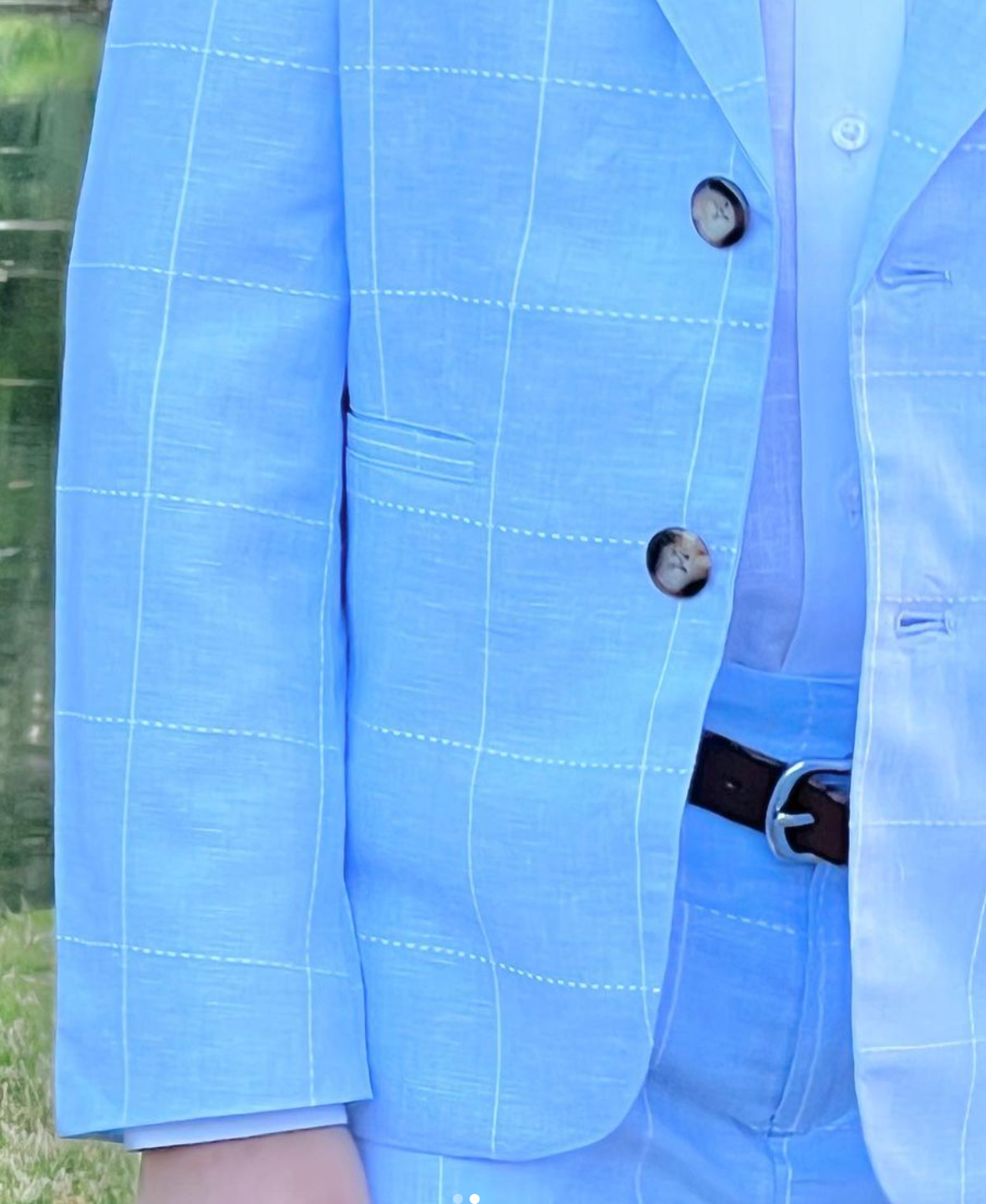 Palmetto Bluff Blue Linen Pants