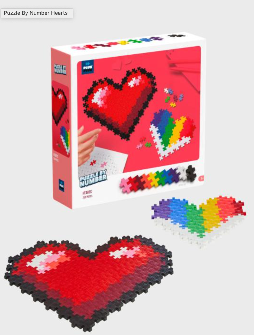 Puzzle By Number - Hearts