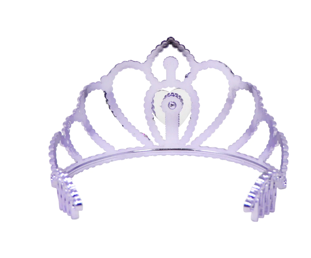 Princess Violet Crown With Heart And Gemstone