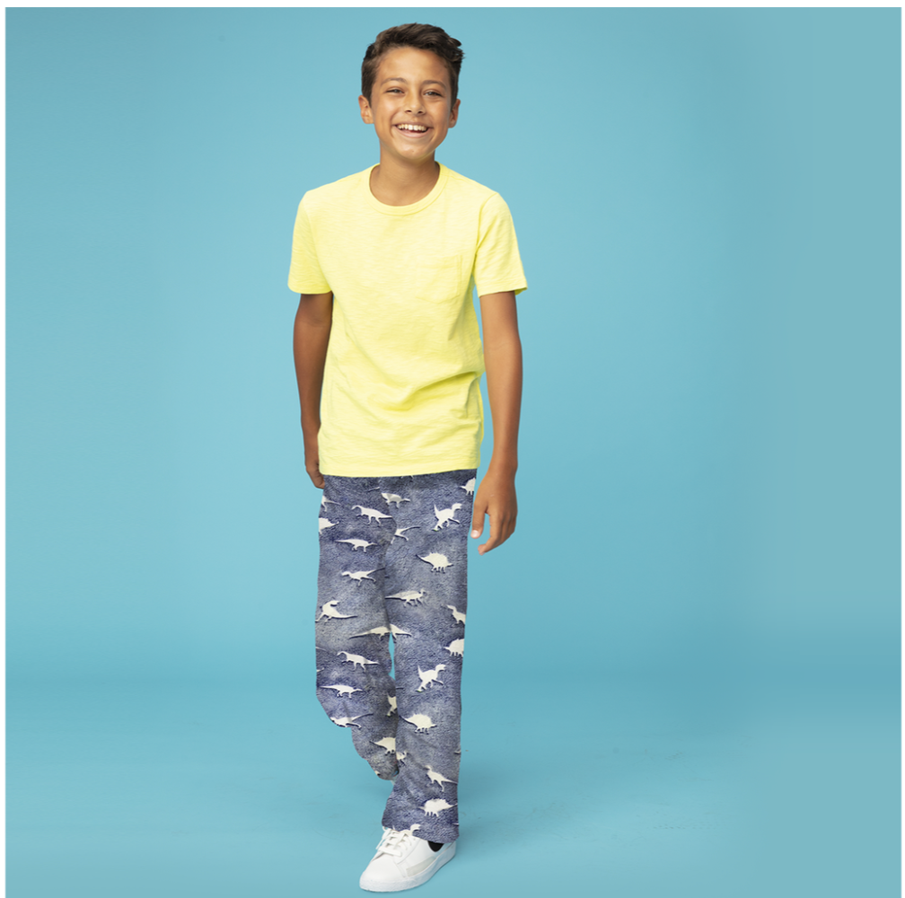 Dinosaur Tracks Glow Plush Pants
