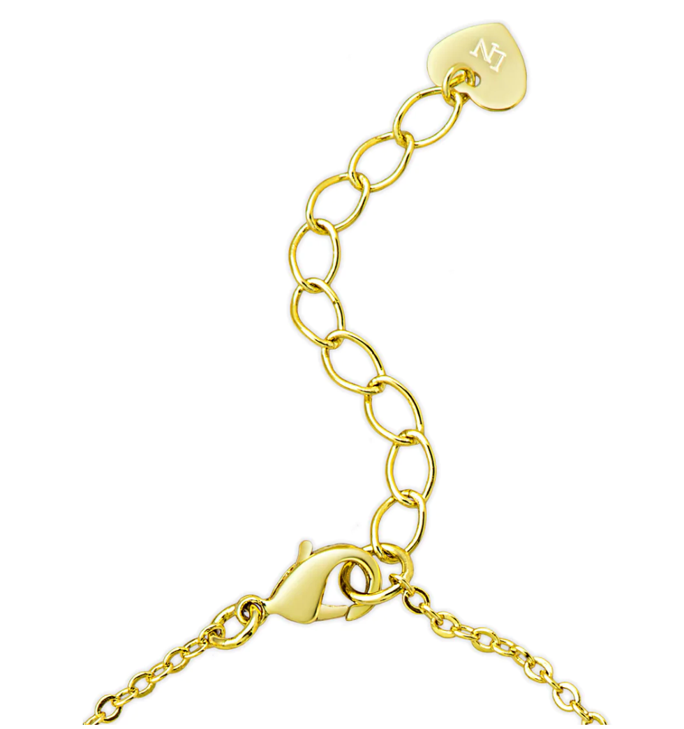 18k Gold Overlay Soccer Ball Pendant - Pink