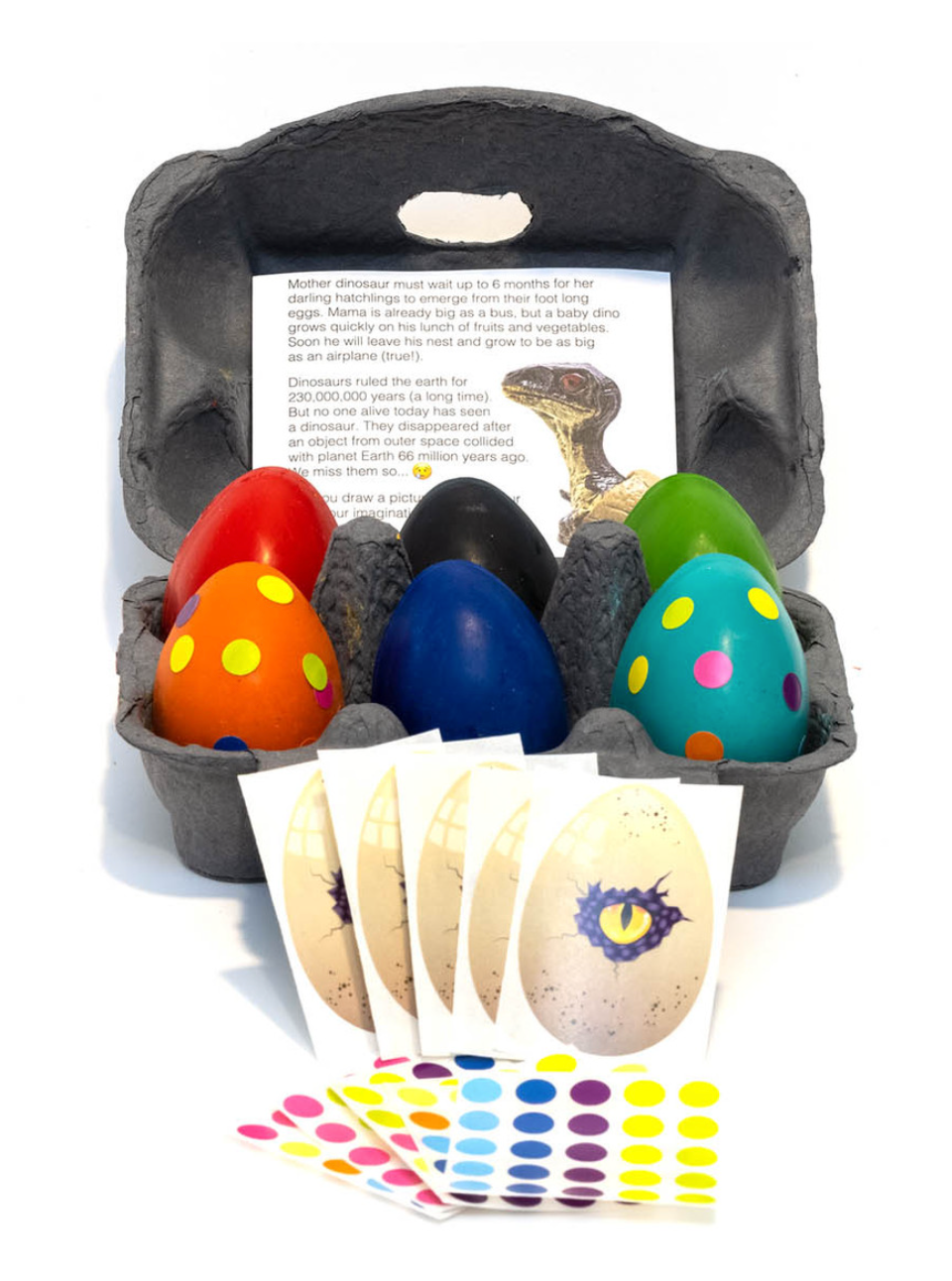 Dinosaur Eggs Beeswax Crayons