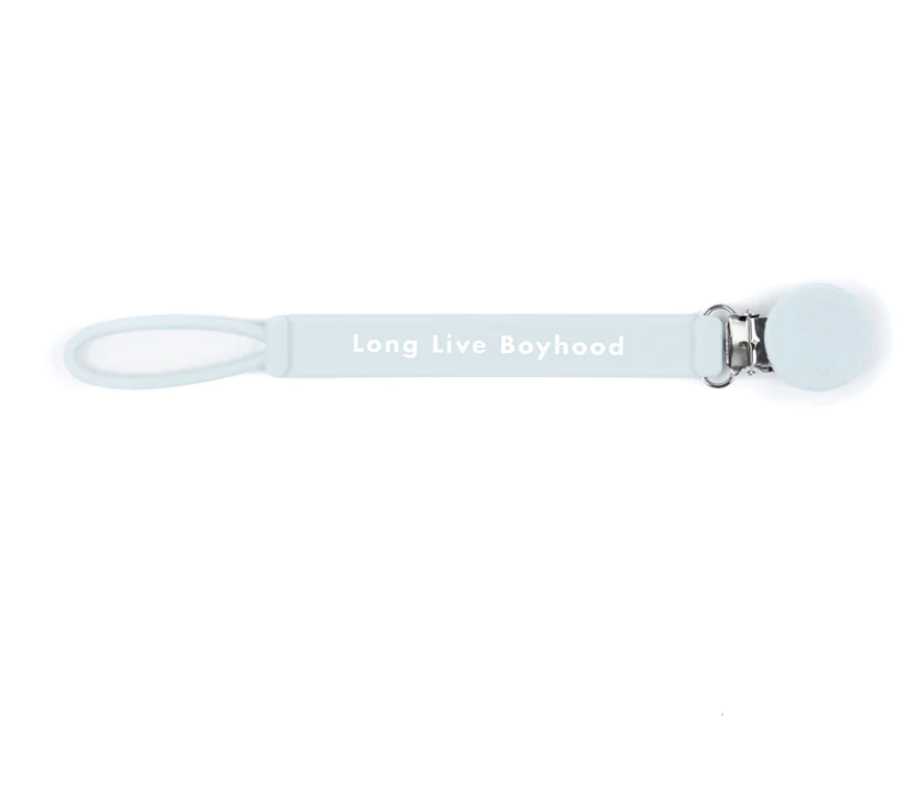 Long Live Boyhood Pacifier Clip