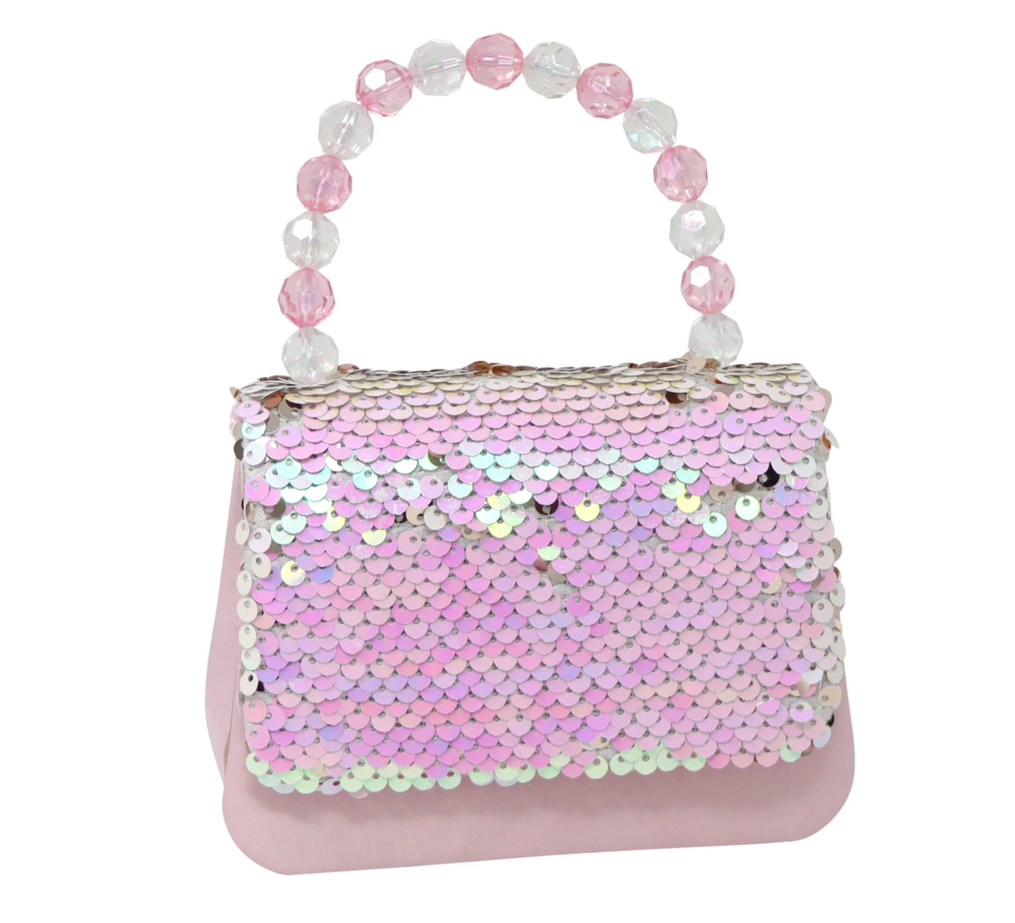 Rainbow Butterfly Flip Sequin Hard Handbag