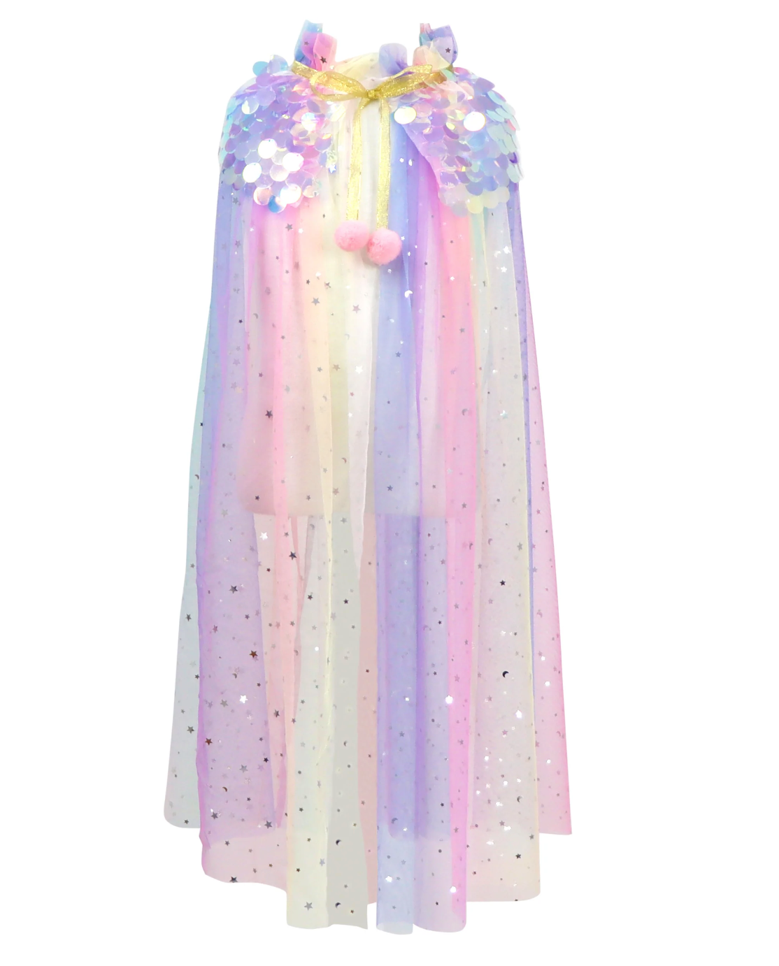 Unicorn Princess Rainbow Tulle Cape