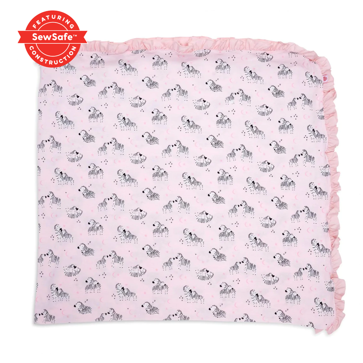 Zbest Time Pink Ruffle Swaddle