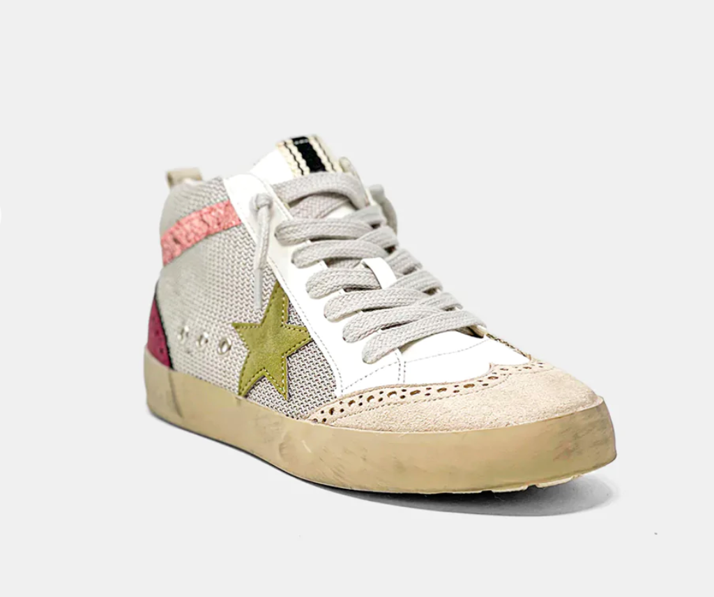 Pasadena Kids Olive Green Sneakers