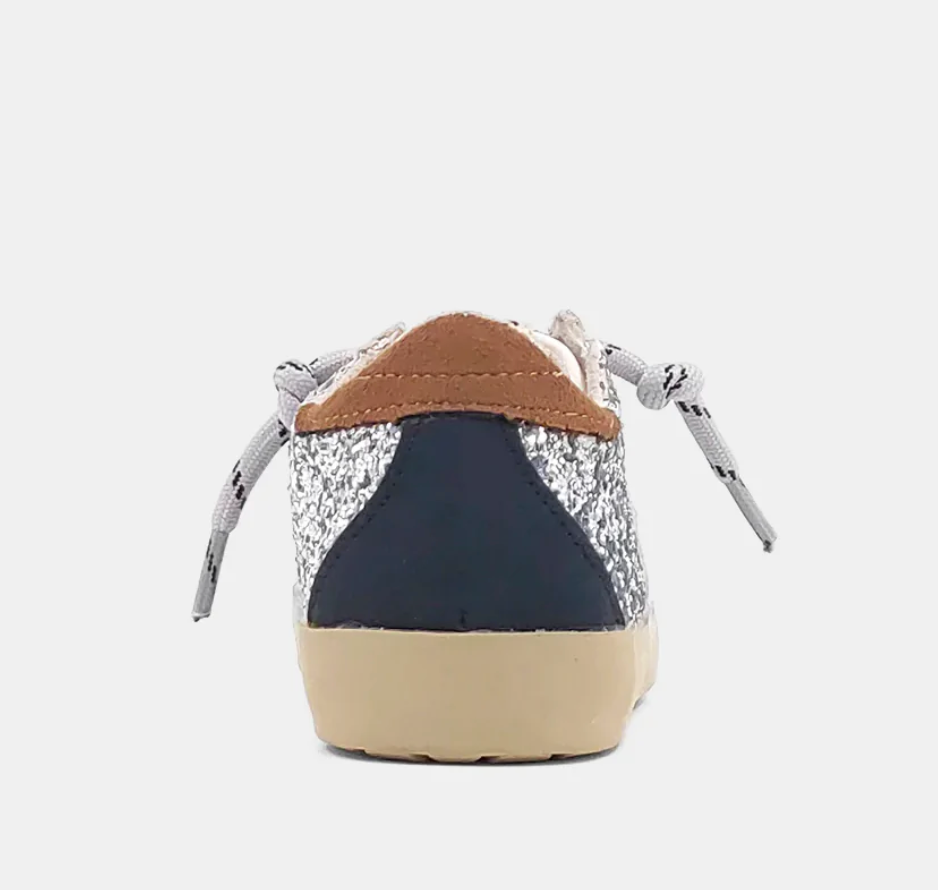 Paula Toddler Silver Sparkle Sneakers