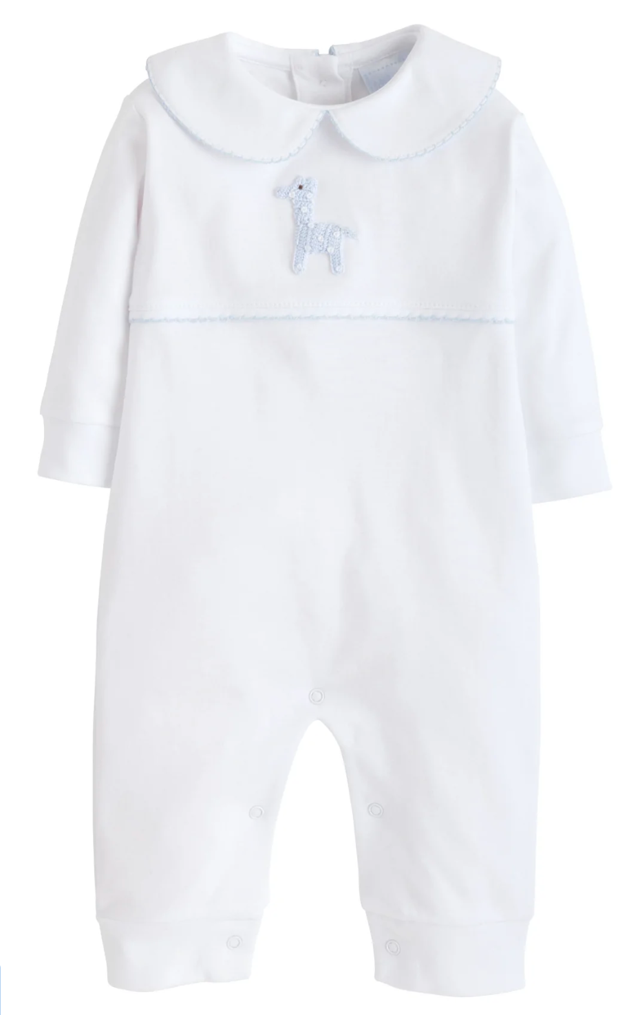 Blue Giraffe Crochet Playsuit