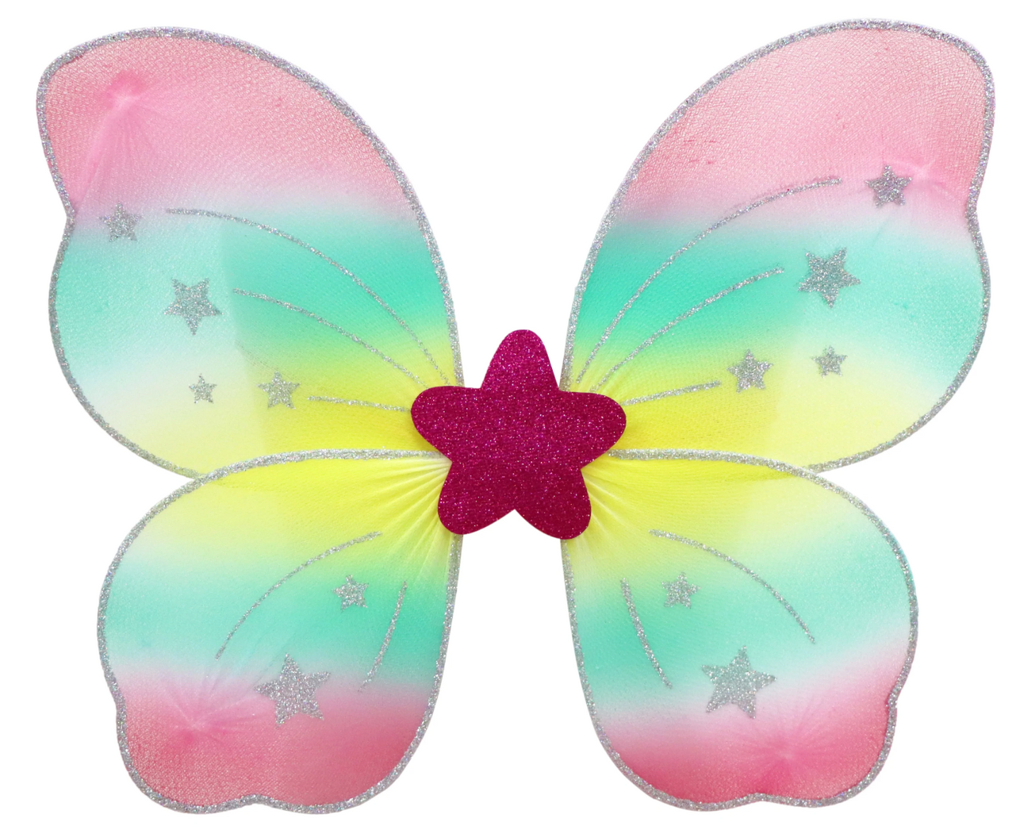 Rainbow Butterfly Wire Wings