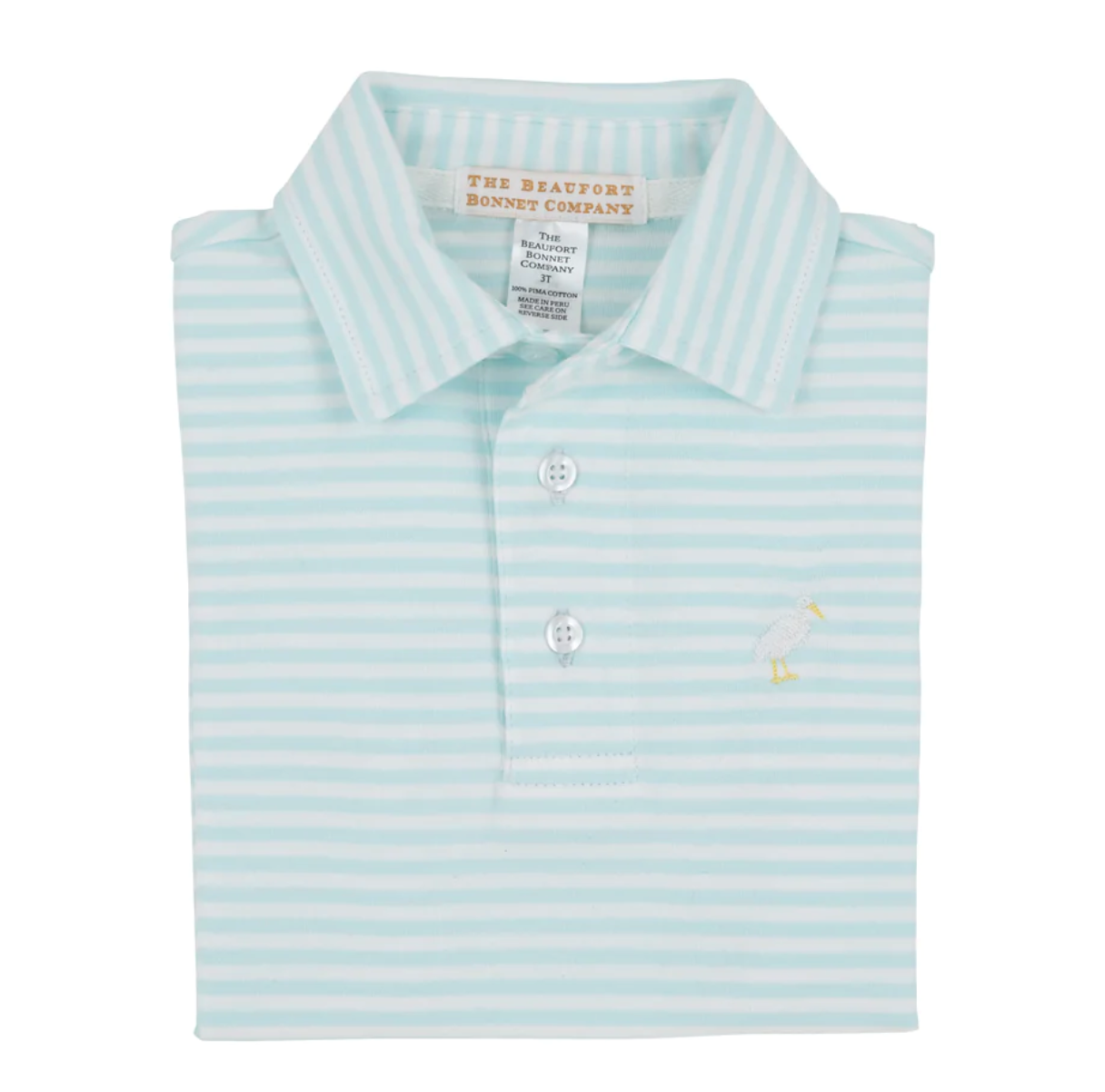Prim & Proper Polo Sea Island Seafoam Stripe/Multicolor
