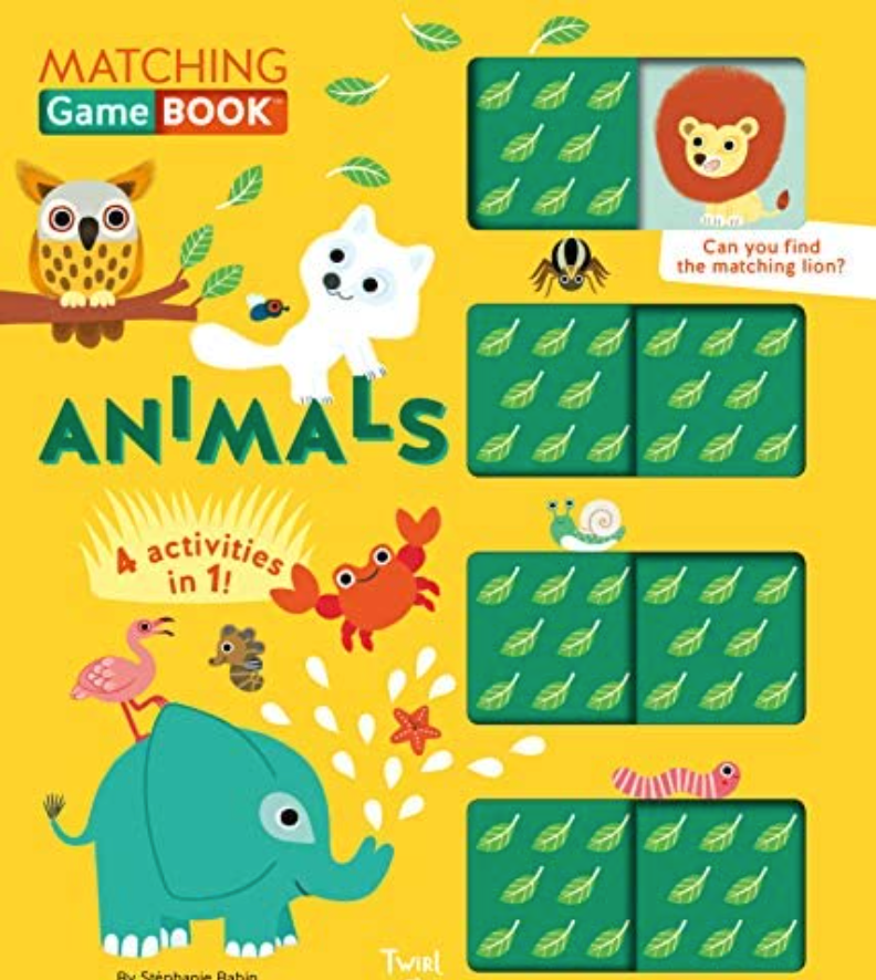 Animals Matching Game Book