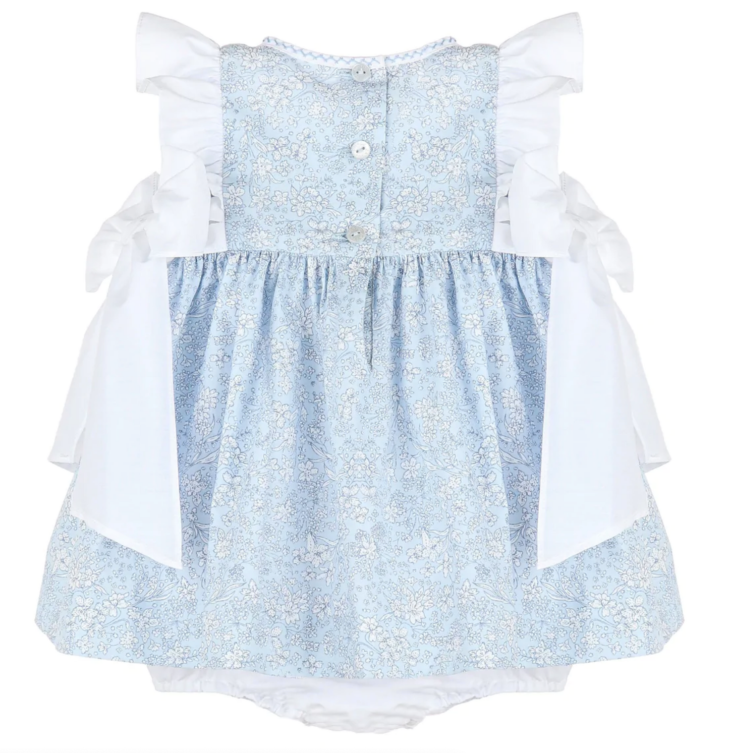 Coastal Chintz Dress with Bows
