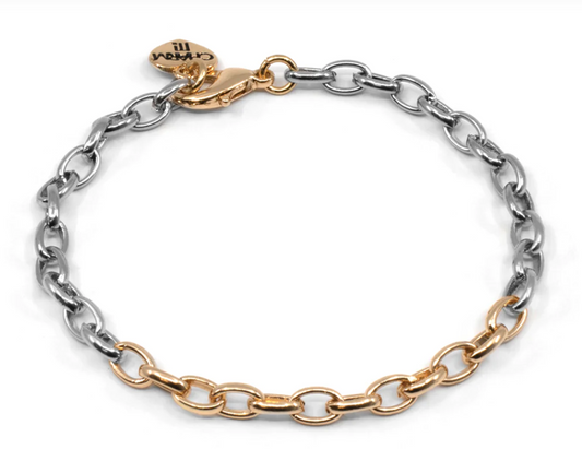 Two Tone Chain Bracelet
