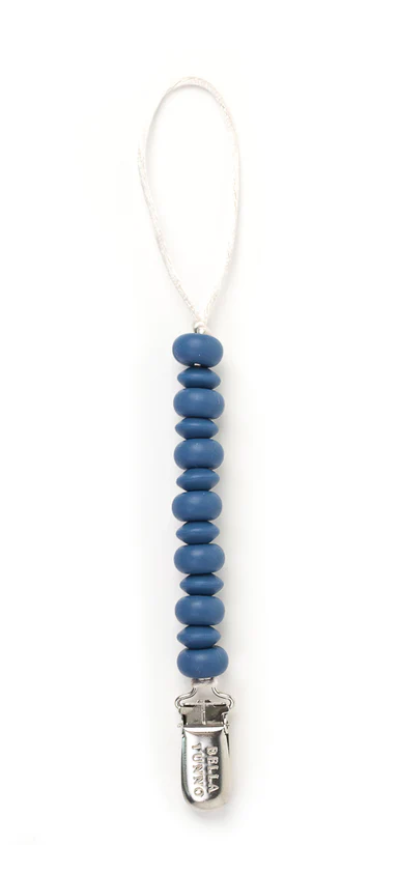 Navy Pacifier Clip