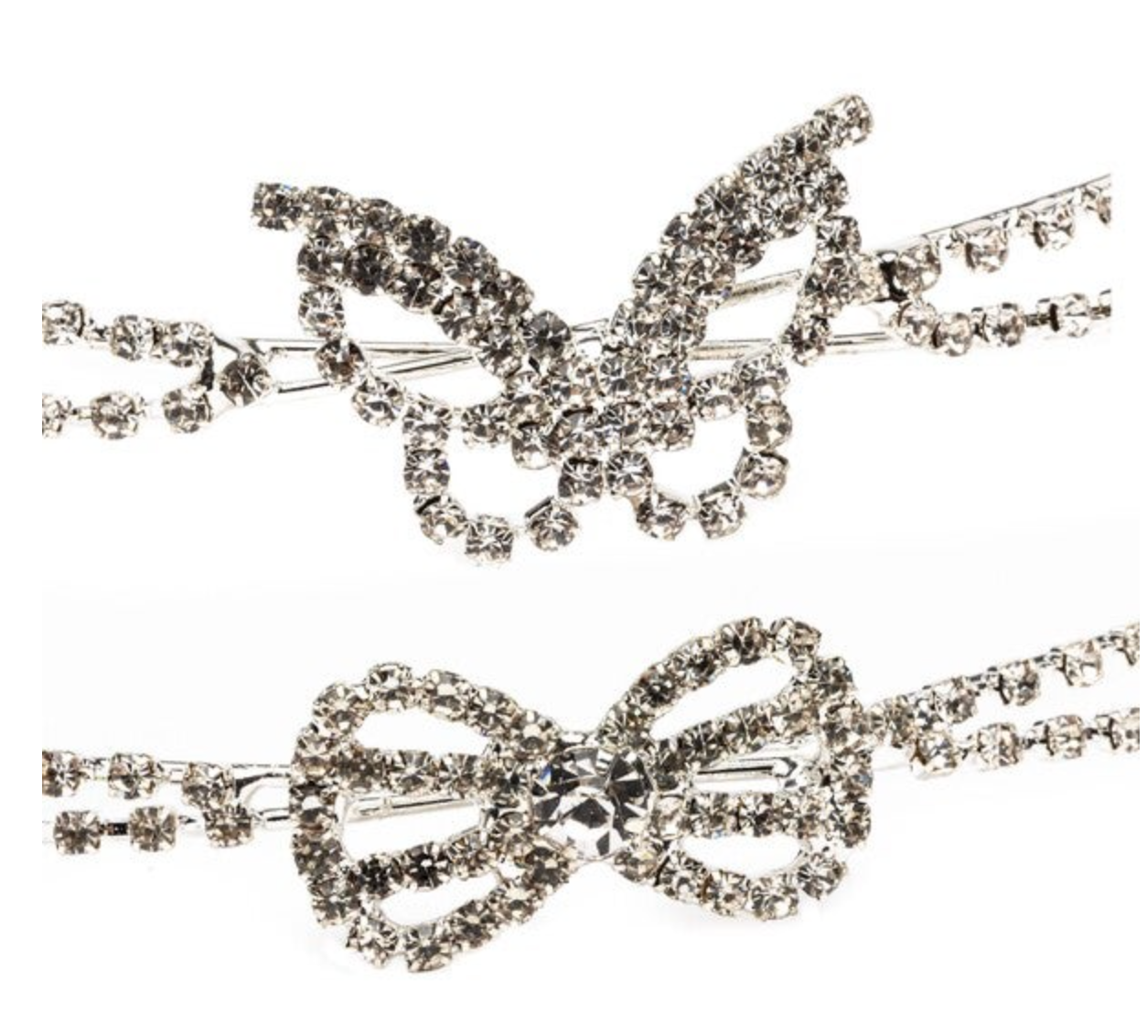 Boutique Butterfly/Bow Rhinestone Headband