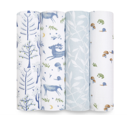 Outdoors 4-Pack Organic Swaddles