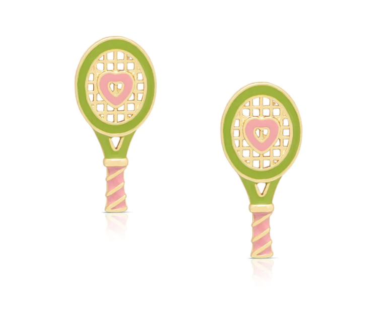 Tennis Racket Stud Earrings