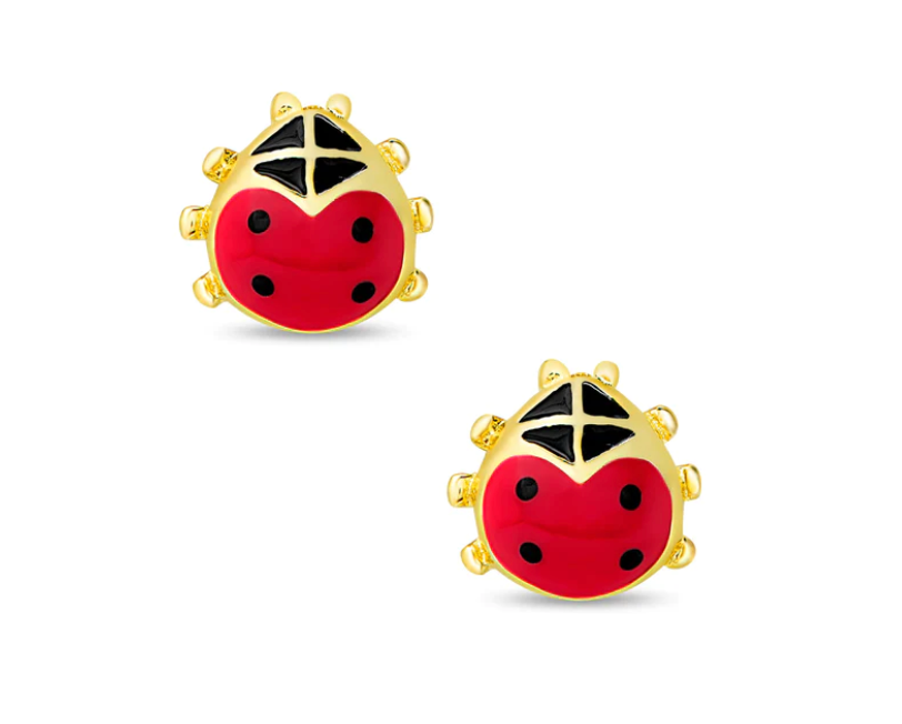 Ladybug Stud Earrings