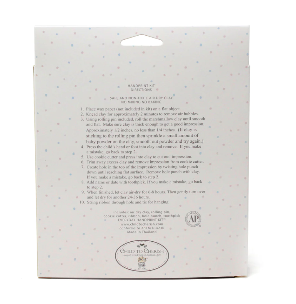 Everything Great Marshmallow Clay Handprint Kit