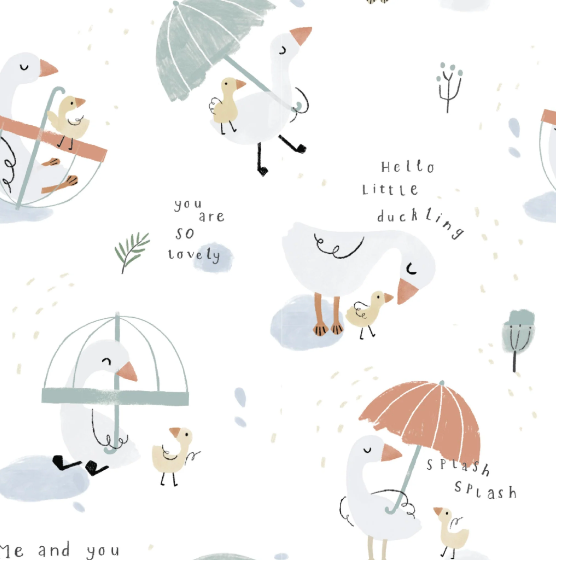Little Duckling Organic Cotton Magnetic Footie